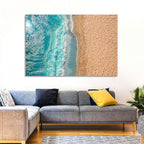 Turquoise Coastline Aerial Wall Art