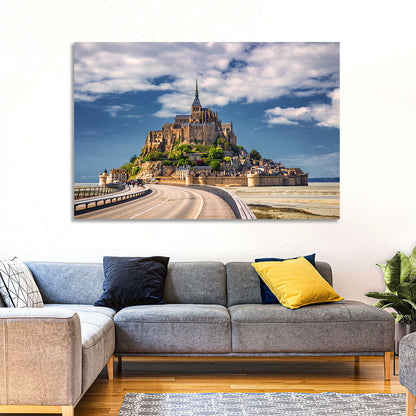 Mont Saint-michel at Low Tide Wall Art