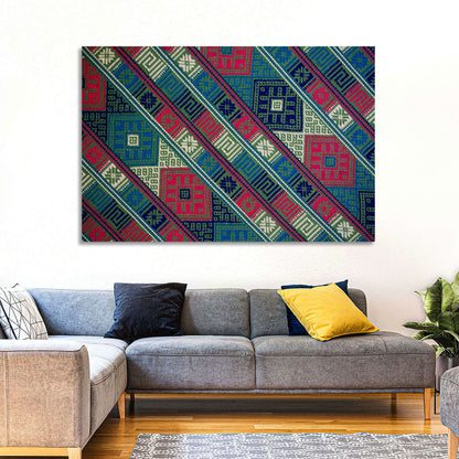 Handwoven Geometric Textile Wall Art