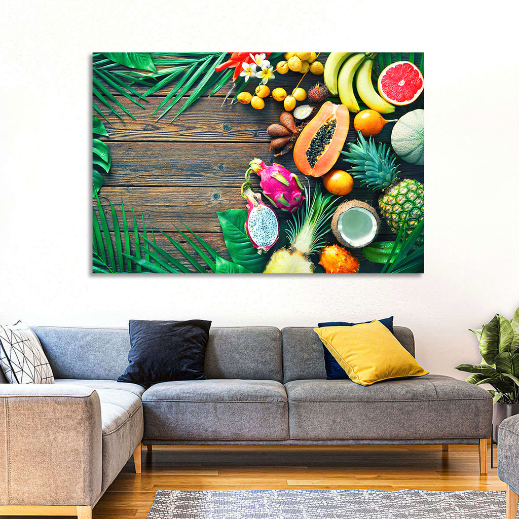 Tropical Fruit Still Life Wall Art