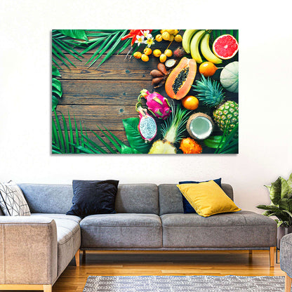 Tropical Fruit Still Life Wall Art