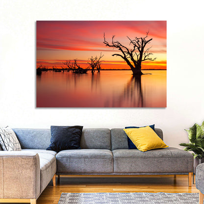 Lake Bonney Sunset Reflections Wall Art
