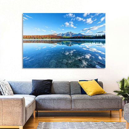 Patricia Lake Autumn Reflection Wall Art