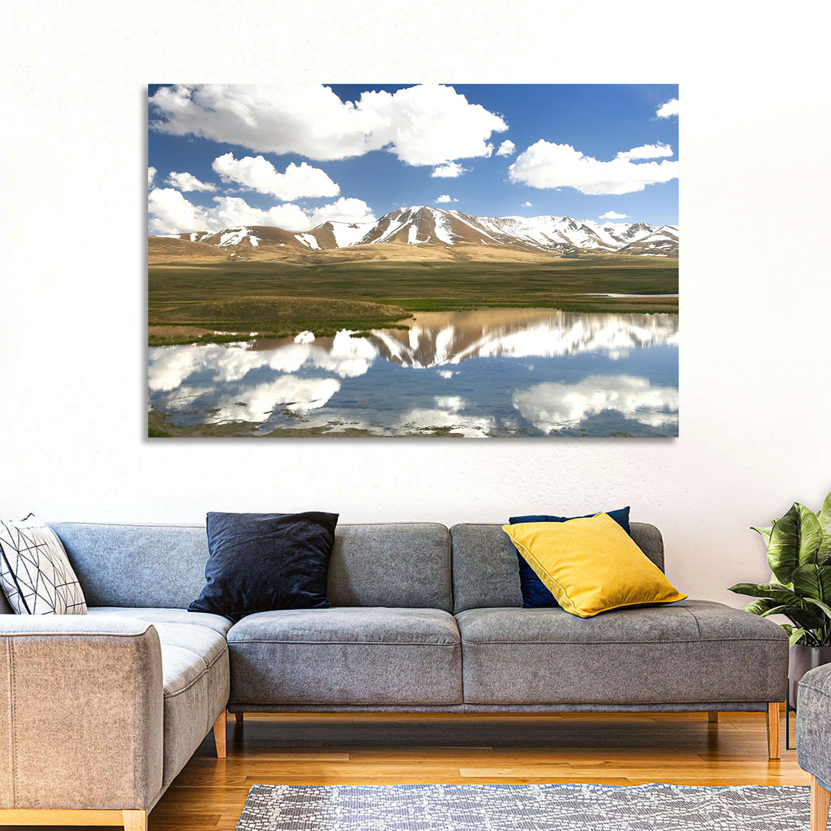 Song Kul Lake Reflection Wall Art