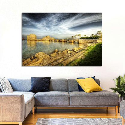 Sidon Sea Castle Wall Art