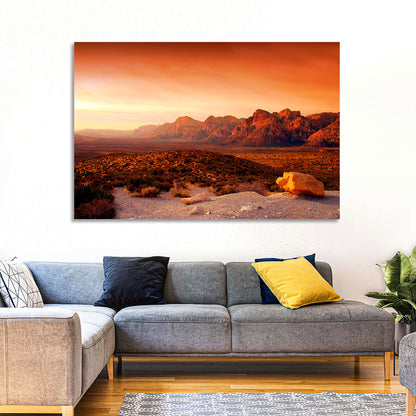 Red Rock Canyon Sunset Wall Art