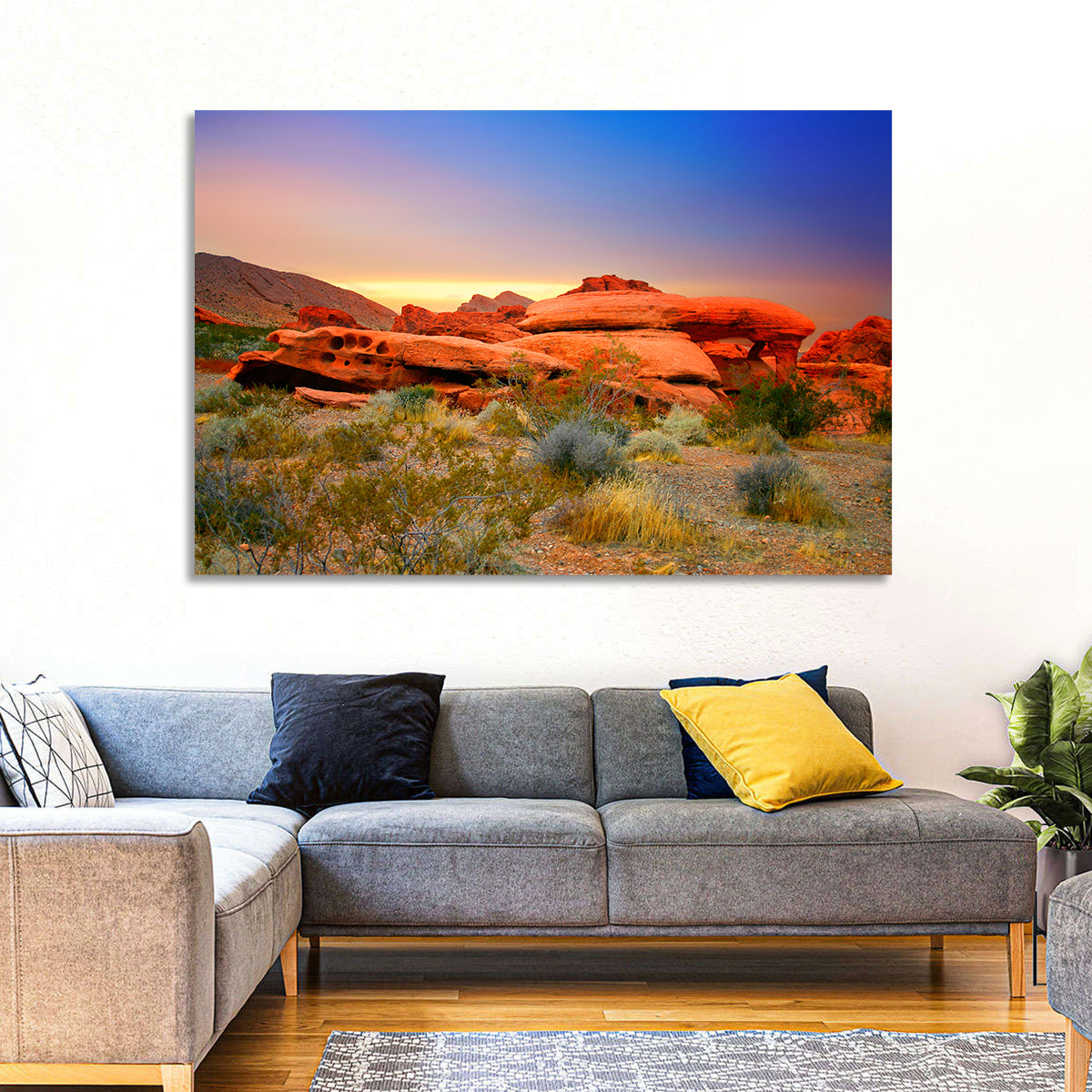 Red Rock Canyon Sunset Wall Art