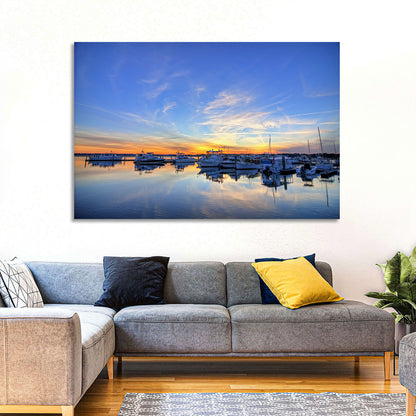 Marina at Golden Hour Wall Art