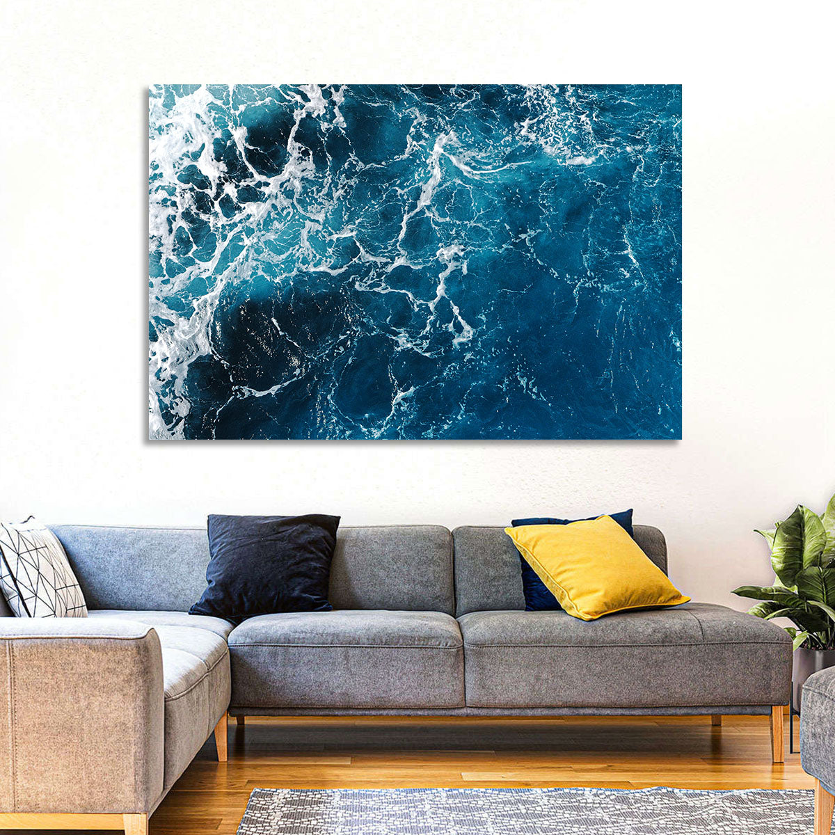 Aerial Sea Texture Wall Art