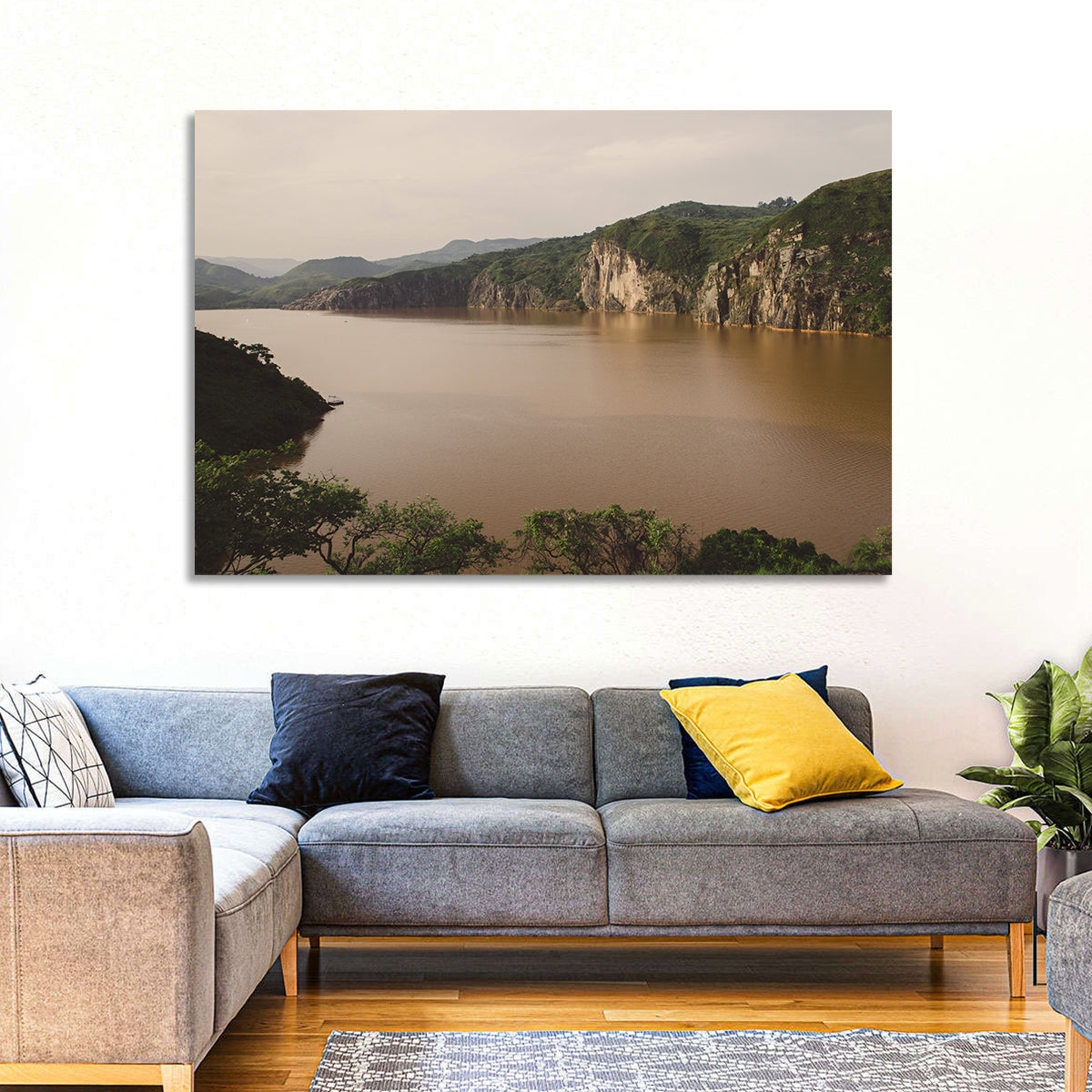 Lake Nyos Cliff View Wall Art