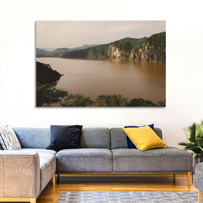 Lake Nyos Cliff View Wall Art
