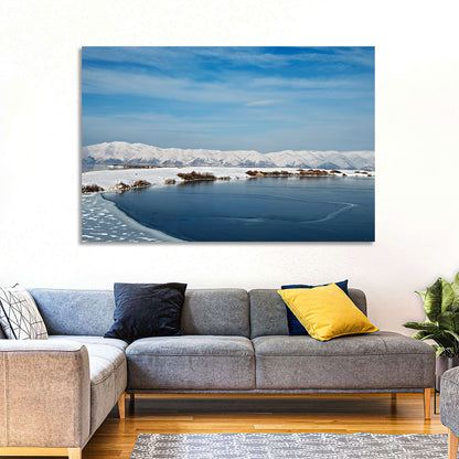 Lake Sevan Winter Landscape Wall Art