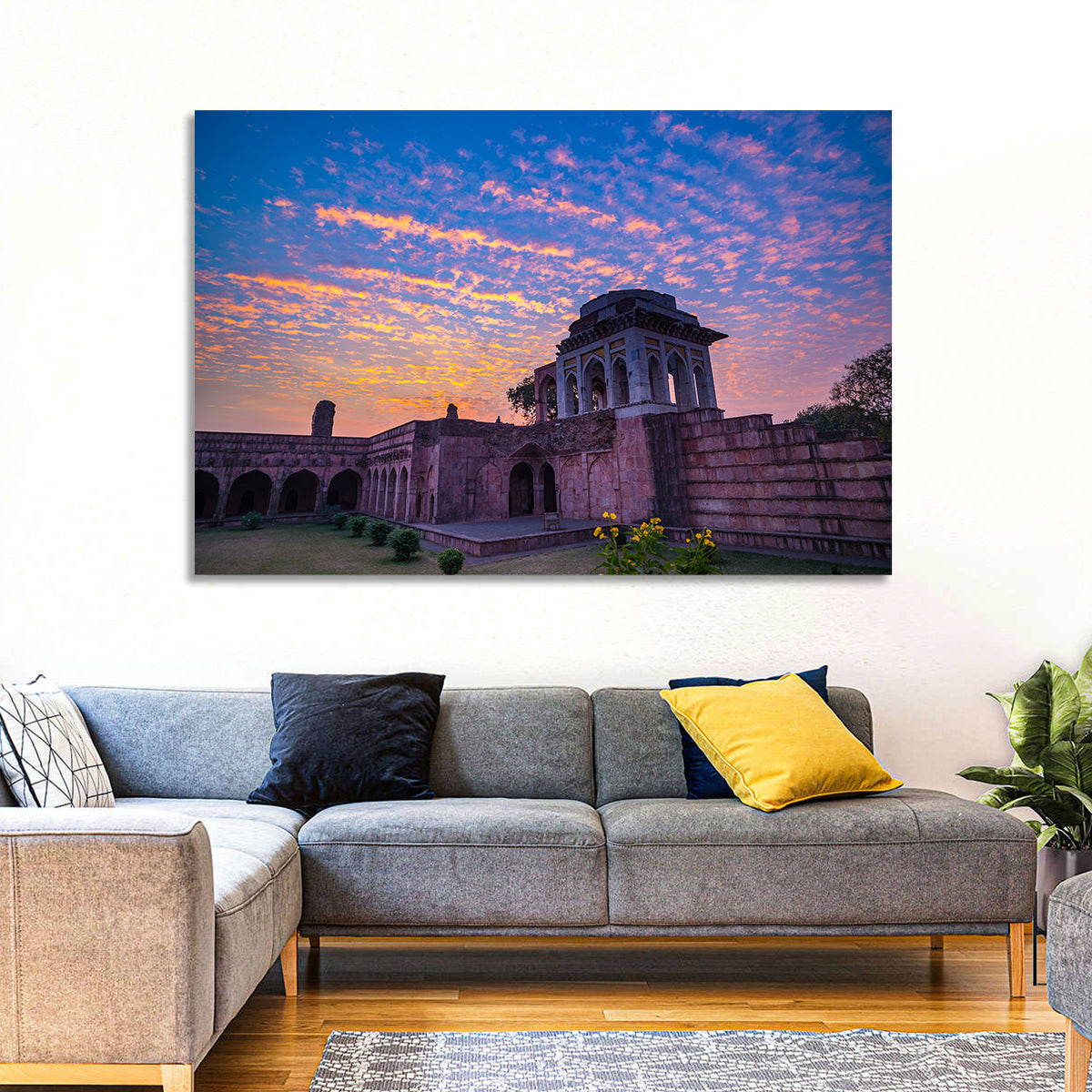 Ashrafi Mahal Sunset Wall Art in a room, landscape