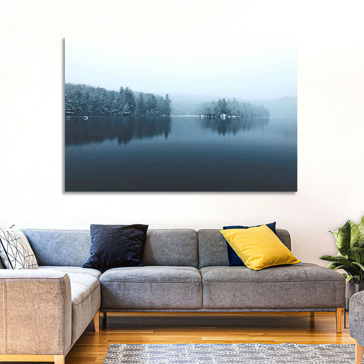 Burr Pond Winter Reflection Wall Art