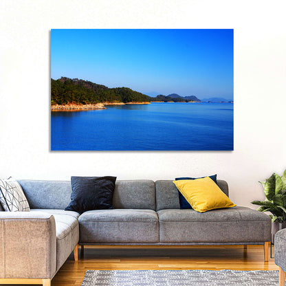 Qiandao Lake Rocky Shoreline Wall Art