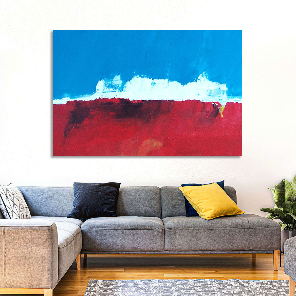 Ocean Horizon Abstract Wall Art