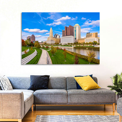 Columbus Skyline Wall Art