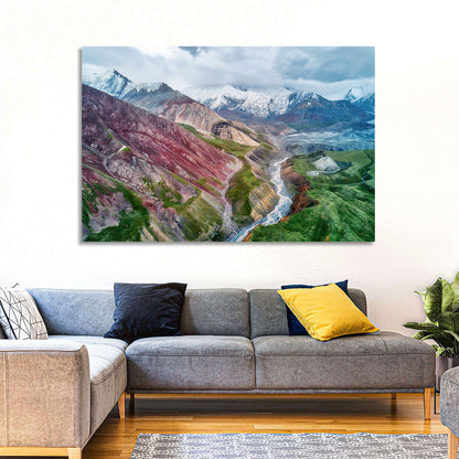 Mount Lenin Glacial Valley Wall Art
