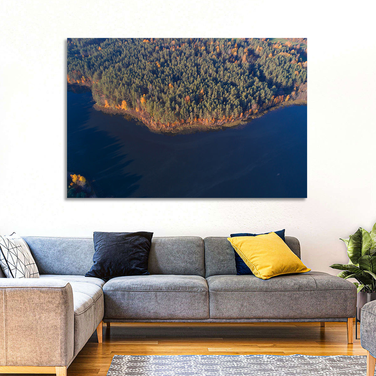 Lake Dolysets Aerial View Wall Art