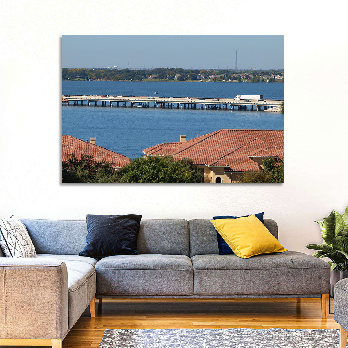 Lake Ray Hubbard Bridge View Wall Art