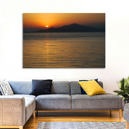 Lake Sevan Sunset Reflection Wall Art