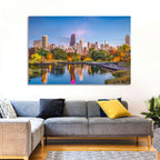 Chicago Skyline at Twilight Wall Art