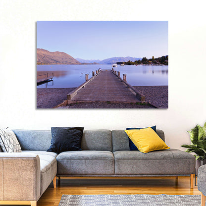 Wanaka Pier at Twilight Wall Art