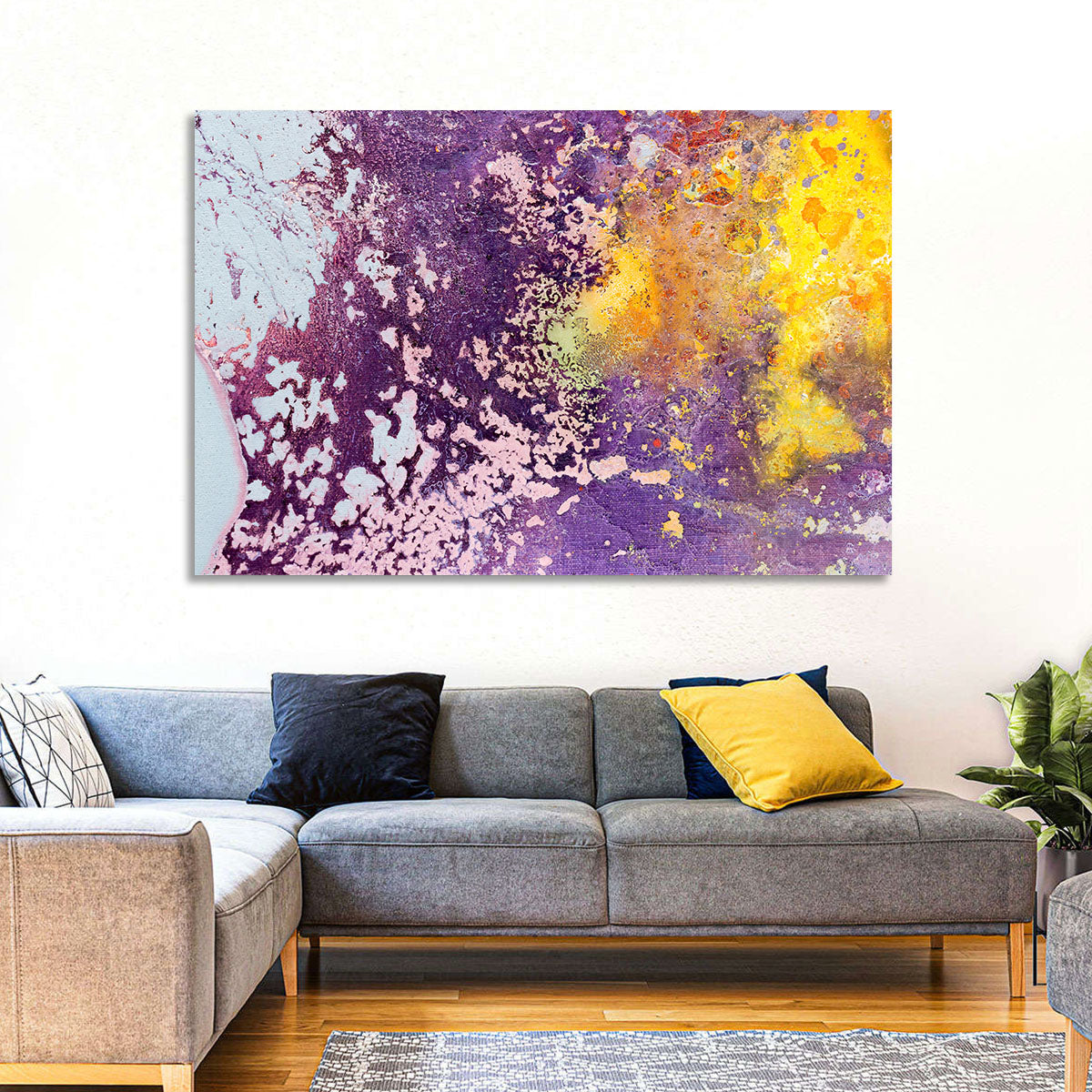 Colors Fusion Abstract Wall Art