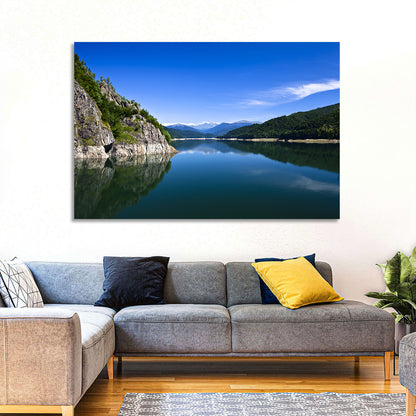 Calm Mountain Lake Reflection Wall Art
