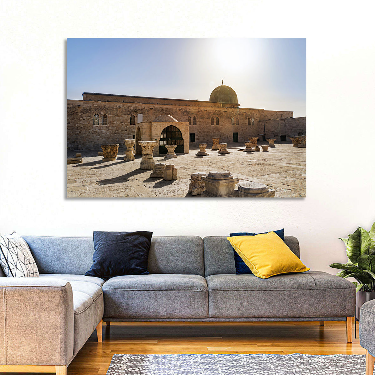 Al-aqsa Mosque Courtyard Wall Art in a room, landscape