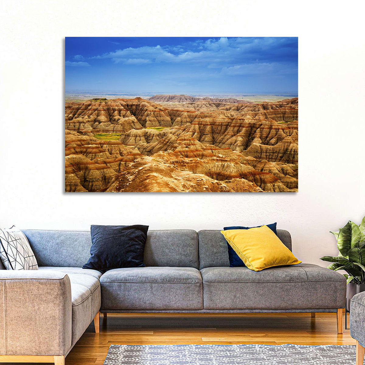 Badlands National Park Ii Wall Art in a room, landscape