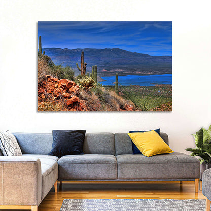 Roosevelt Lake Saguaro Vista Wall Art