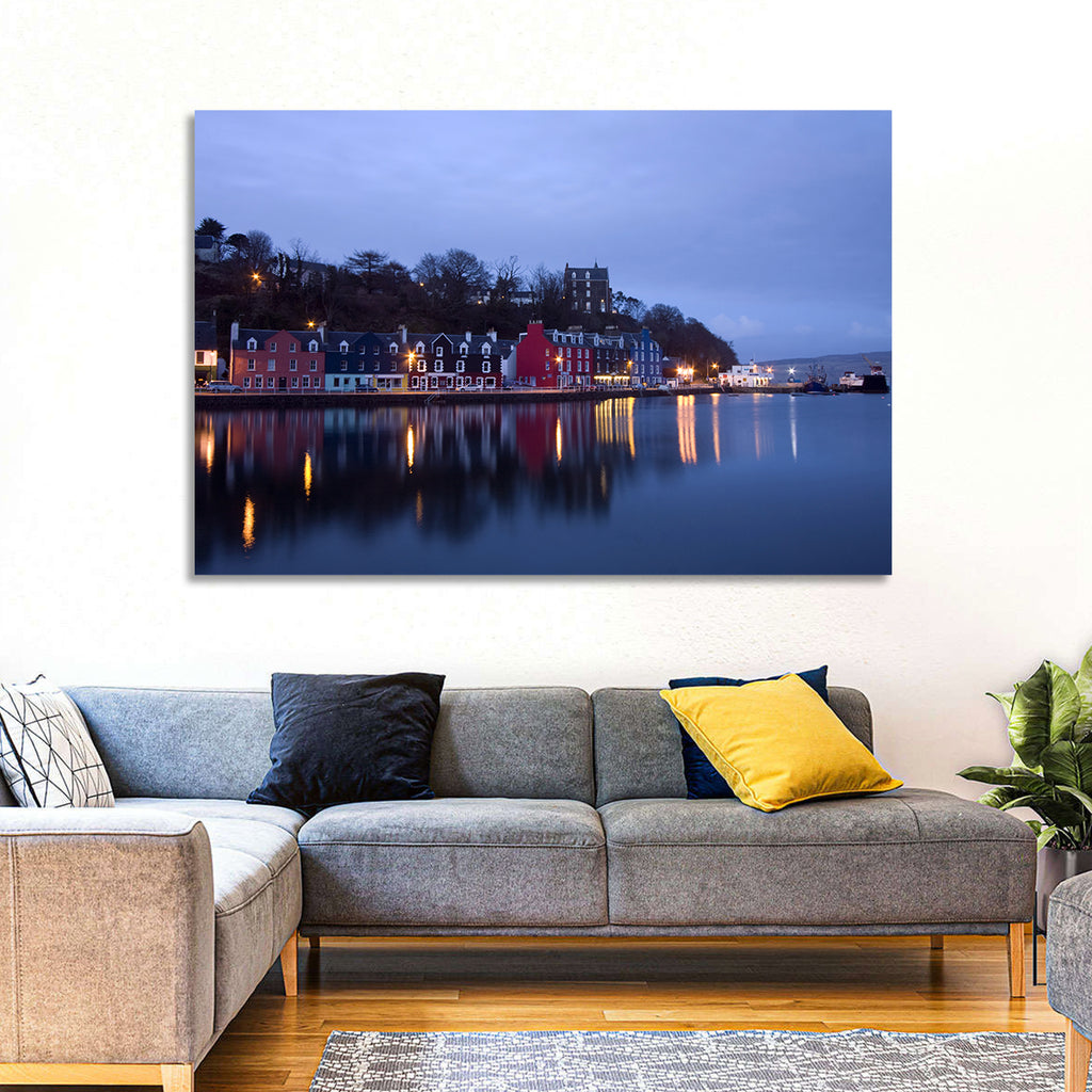 Tobermory Harbour at Twilight Wall Art