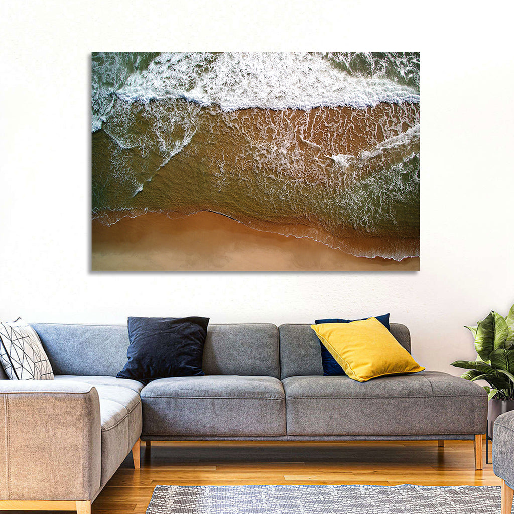 Misquamicut Beach Aerial View Wall Art