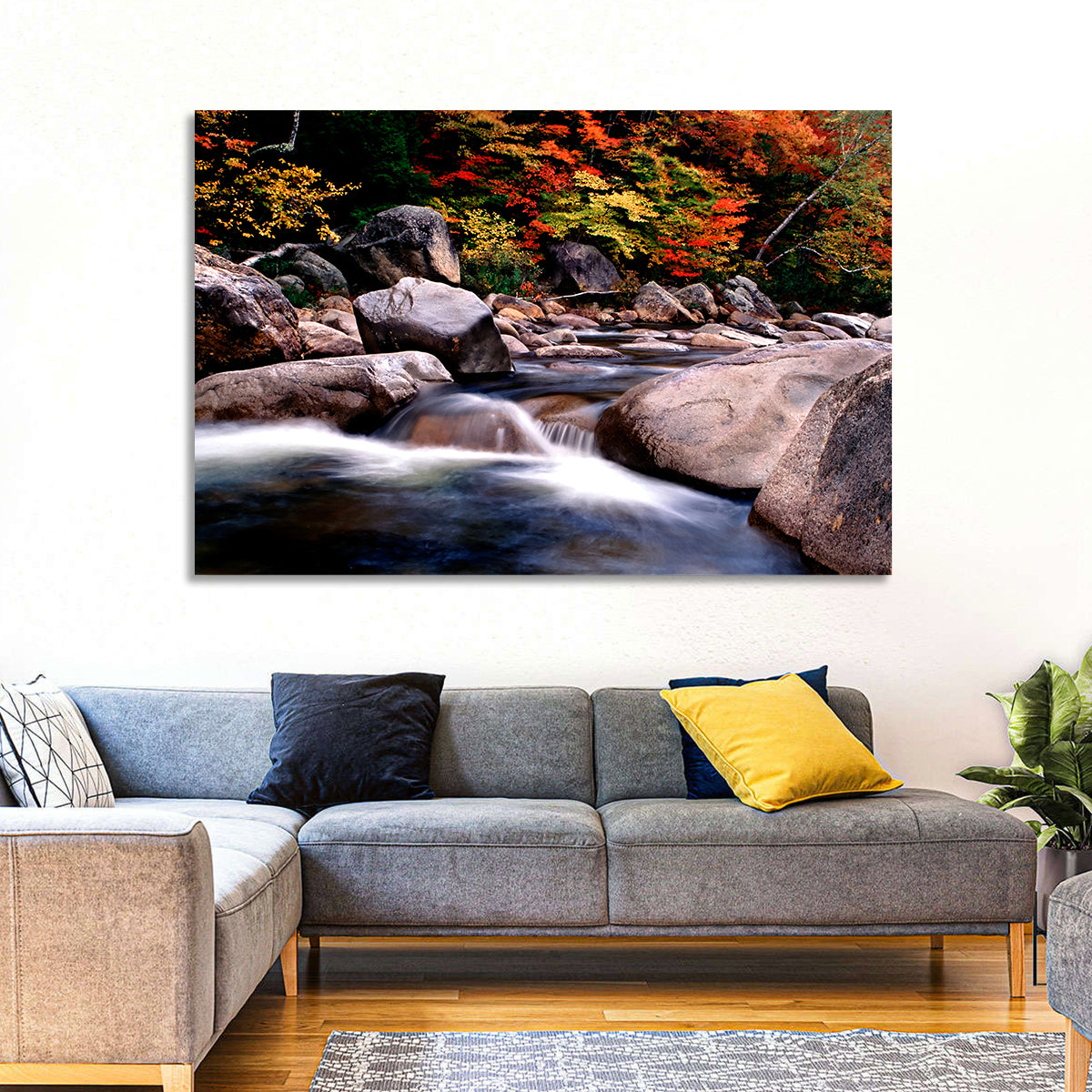 New Hampshire Autumn Stream Wall Art