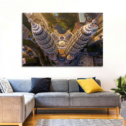 Petronas Twin Towers Kuala Lumpur Golden Hour Wall Art