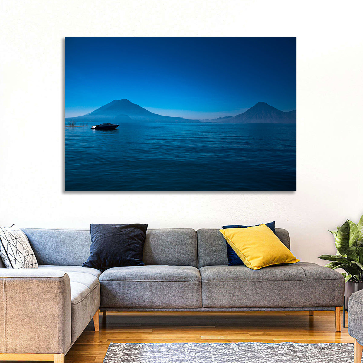 Boat At Lake Atitlan Wall Art