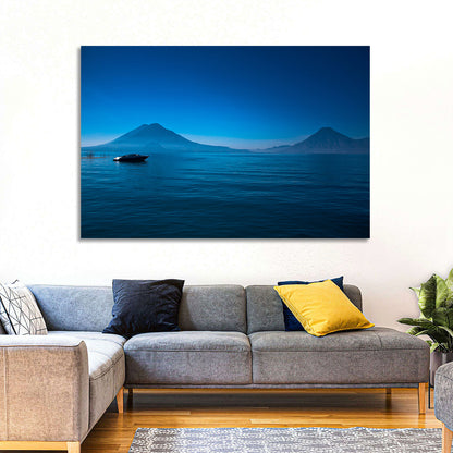 Boat At Lake Atitlan Wall Art