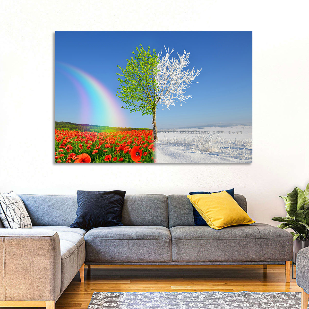 Seasonal Split Landscape Wall Art