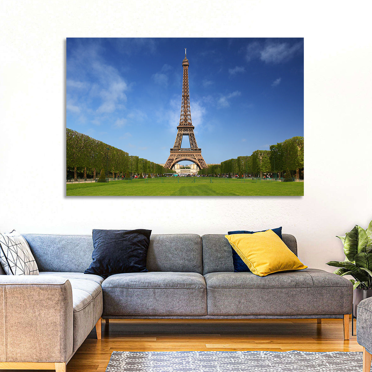 Eiffel Tower Park View Wall Art