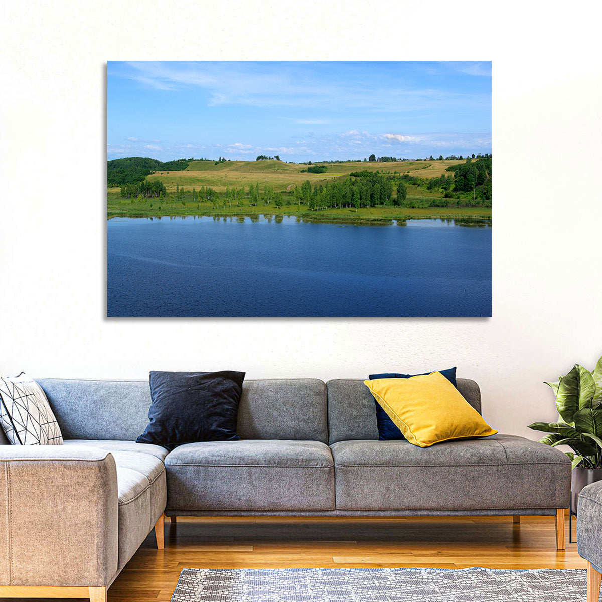Pskov Lake Landscape Wall Art