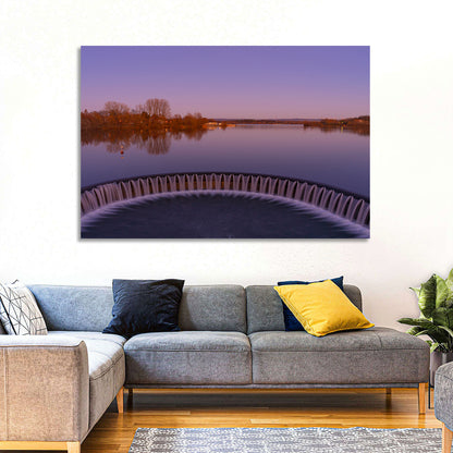 Weir Of Lake Wall Art