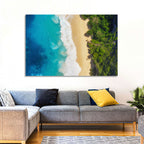 Aerial Turquoise Beach View Wall Art