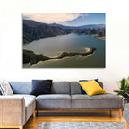 Pyramid Lake Aerial View Wall Art