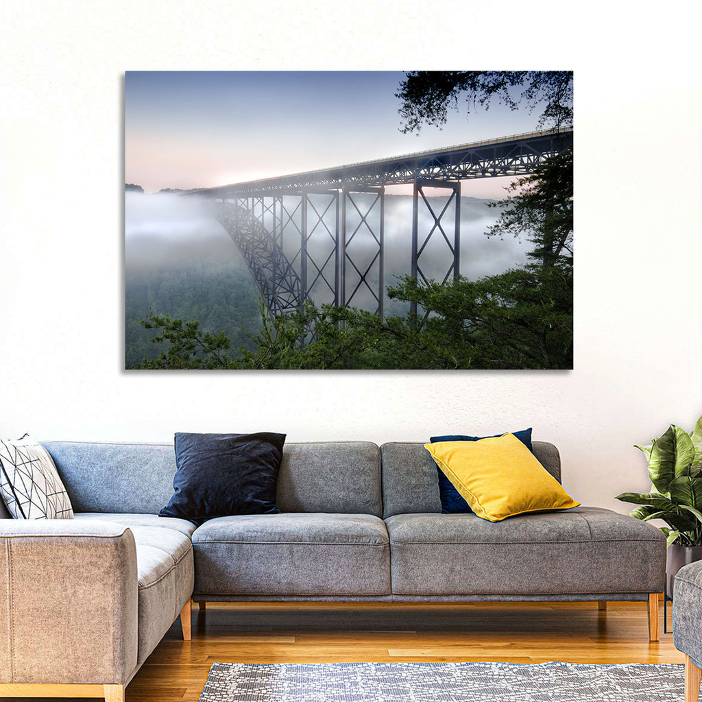 New River Gorge Bridge at Dawn Wall Art