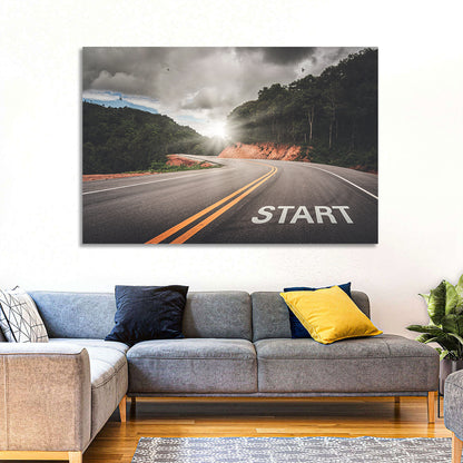 Start of a Journey, Sunrise Road Wall Art