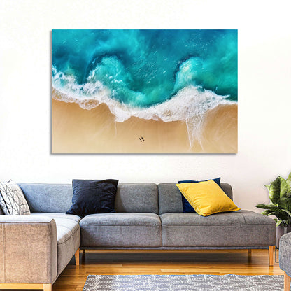 Turquoise Beach Aerial Wall Art