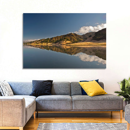 Uvas Reservoir Morning Reflection Wall Art