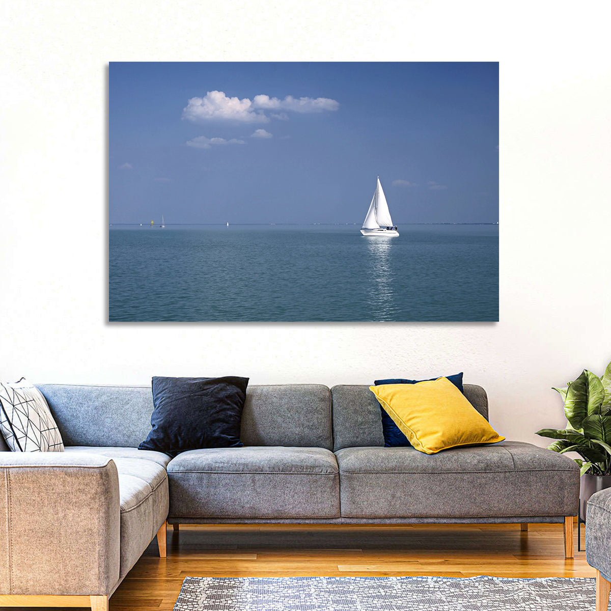 Sailboat on Lake Balaton Wall Art
