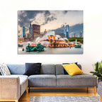 Buckingham Fountain and Chicago Skyline Wall Art